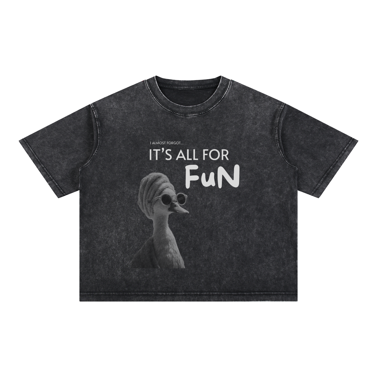 Mineral Wash Boxy Cotton T-Shirt